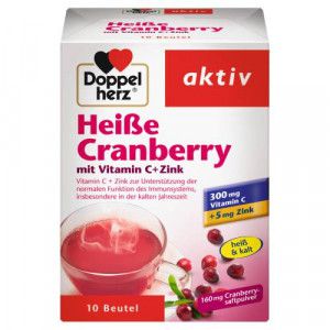 DOPPELHERZ heiße Cranberry m.Vit.C+Zink Granulat